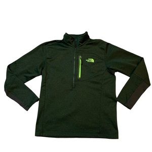 Mens The North Face Cugo Heather Green Lime Green Quarter Zip Jacket Size Medium